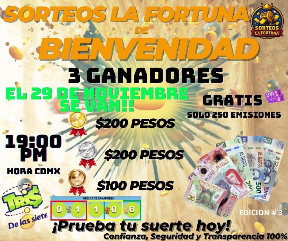 Sorteo de Bienvenida