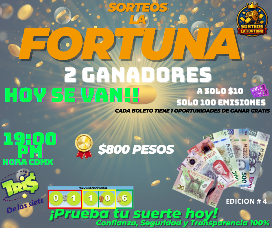 SORTEO $800